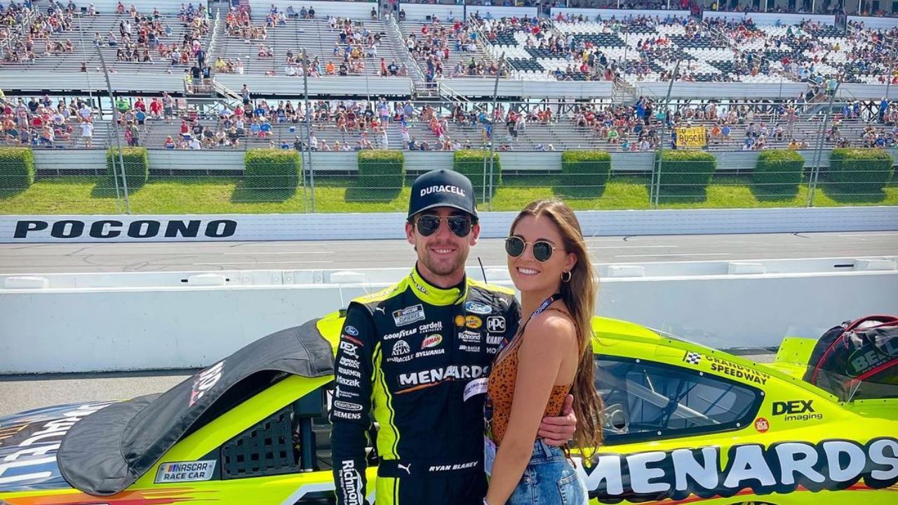 Ryan Blaney girlfriend is Gianna Tulio in 2021.