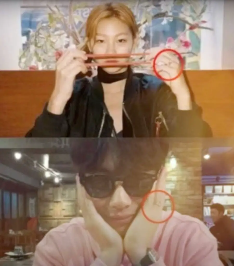Lee Dong Hwi and Hoyeon Jung Engagement Ring