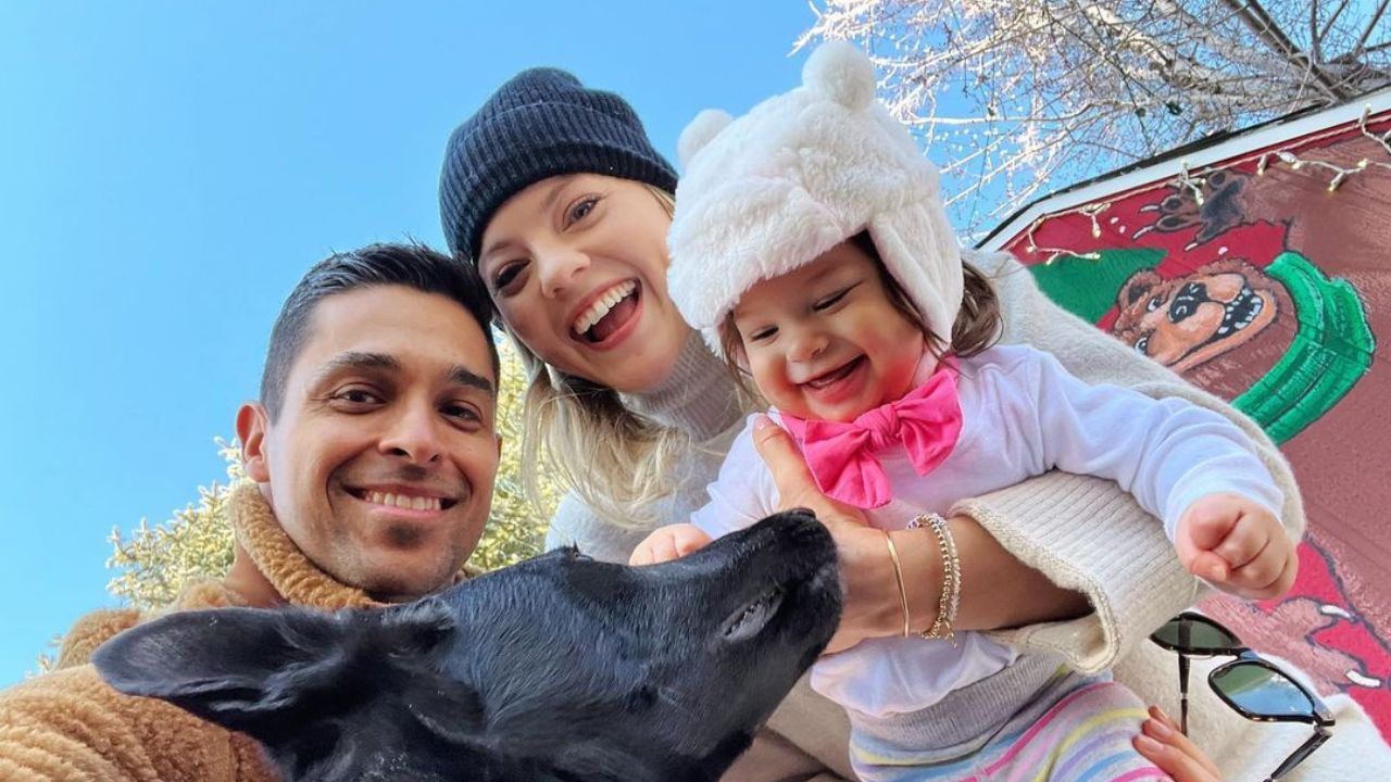 wilmer valderrama and amanda pacheco with their daughter nakano