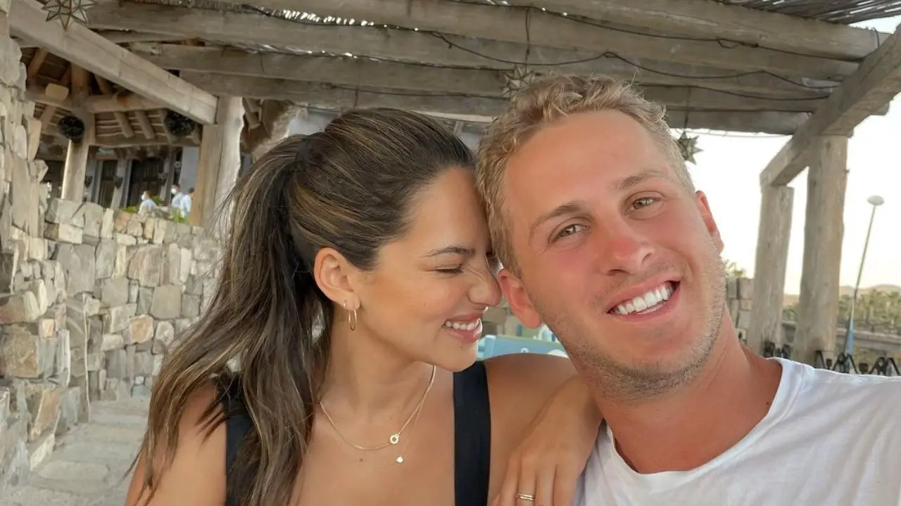 Jared Goff and Christen Harper vacationing in Mexico.