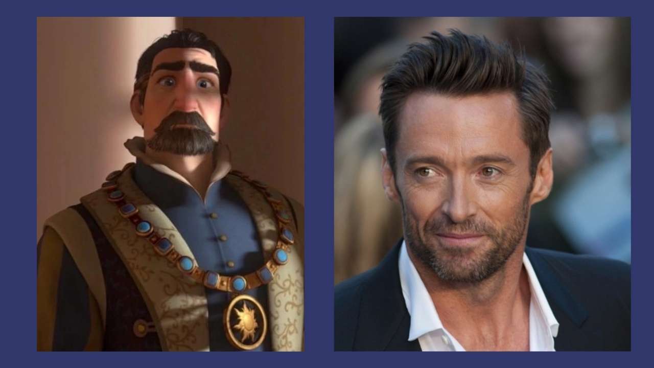 tangled cast hugh jackman as the king