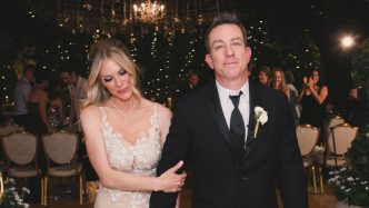 Jamie Lissow with his new wife, Dr. Erika Aragona.